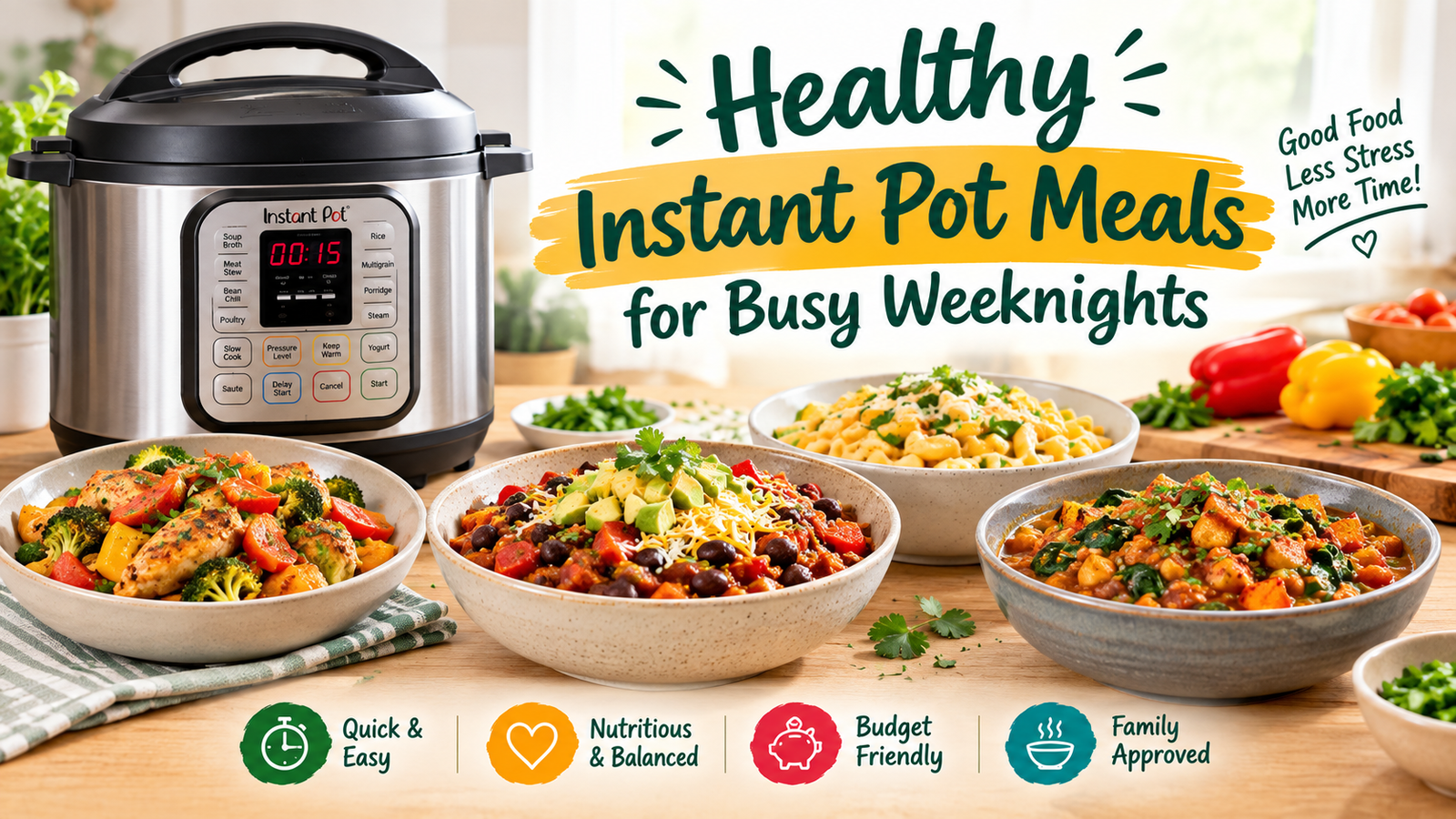Healthy Instant Pot Meals for Busy Weeknights